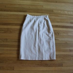 Vintage Th Limited linen high waisted pencil skirt